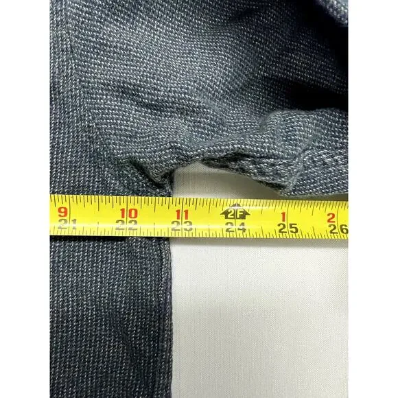 Vintage Eddie Bauer Men's Large Sonoma Heathers Button Down Shirt Gray Cotton - Picture 5 of 7